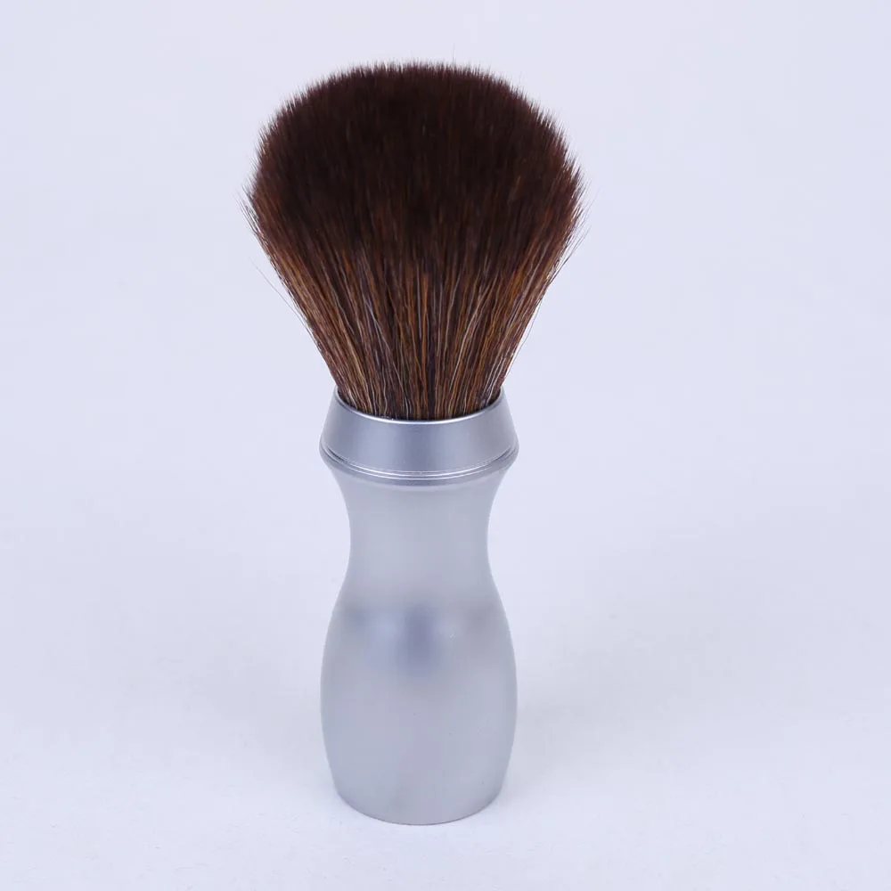 24mm Heavy Long Metal Handle Synthetic Hair  Shaving Brush