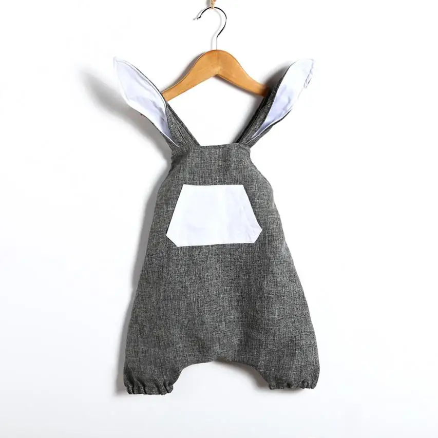 

romper babys clothes Infant Baby Girls Cute Easter Clothes Rabbit Ear Backless Romper Outfits Clothes M16
