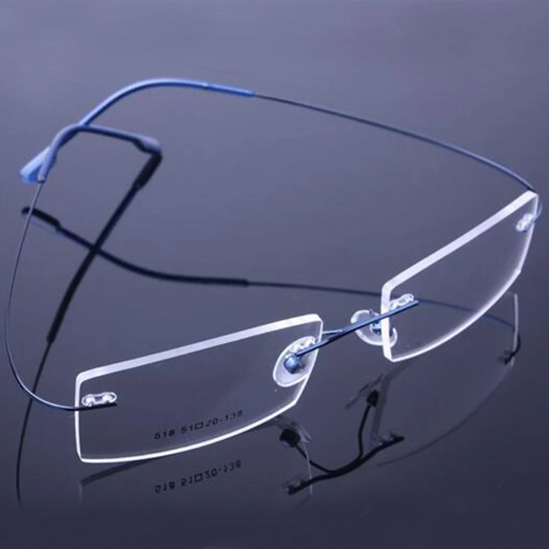 Rimless Titanium Eyeglasses Frames Women Men Flexible Optical Frame