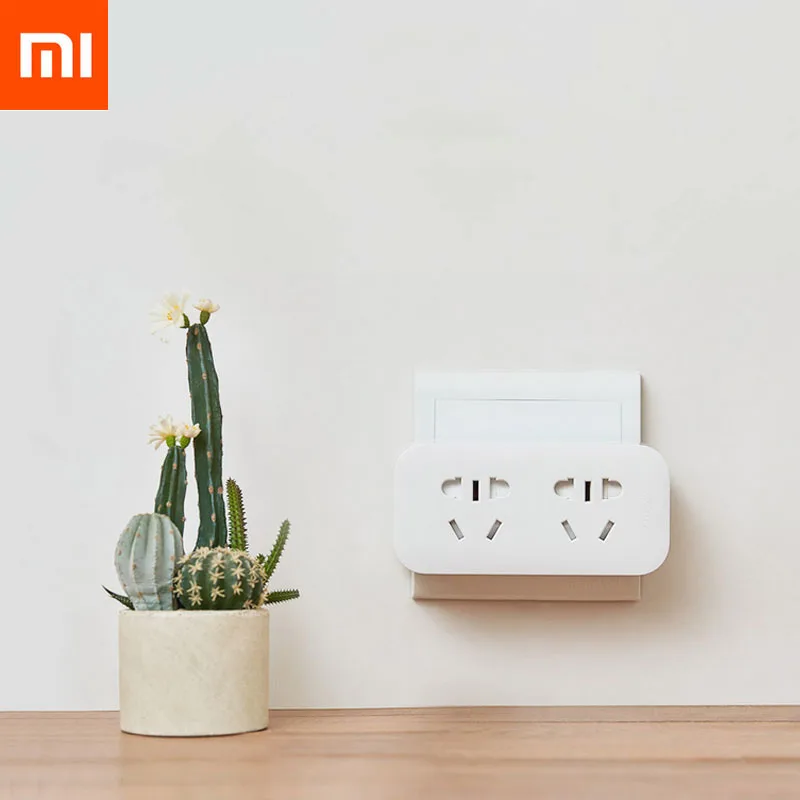 Xiaomi Power Supply Converter Portable Plug Travel Adapter Suitable for Home Office 5V2.1A 2 Socket USB Quick Charging | Электроника