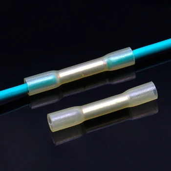 

100 Pcs BHT series Mixed waterproof seal heat shrink butt terminals wire connector terminal tube terminal Kit wire splice