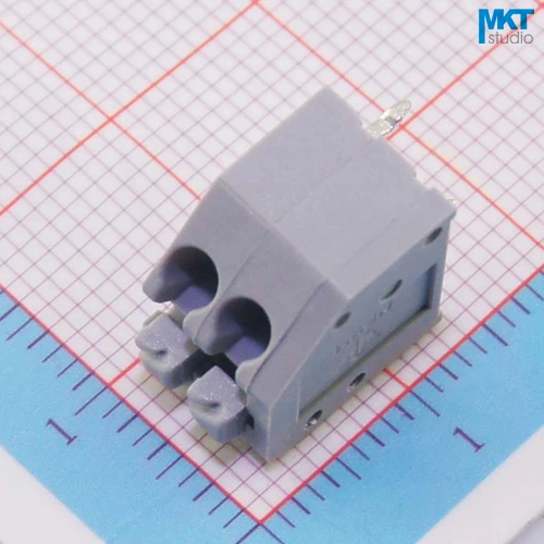 

100Pcs 2P B-Type 3.50mm Pitch Spring Clamp PCB Screwless Terminal Block