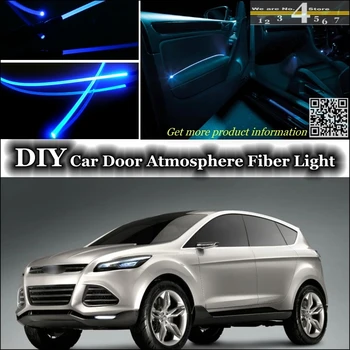 

interior Ambient Light Tuning Atmosphere Fiber Optic Band Lights For Ford Vertrek Inside Door Panel illumination Not EL light