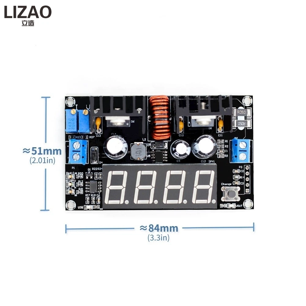 VHM-101 цифровой дисплей DC 5A 180 Вт регулируемый CC CV понижающий источник питания модуль зарядки аккумулятора Напряжение Амперметр светодиодный драйвер