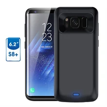 Для Galaxy S8 плюс Батарея случае 5500 мАч Батарея Портативный Зарядное устройство защитный зарядный Чехол Пакет Запасные Аккумуляторы для телефонов Чехол для Samsung S8