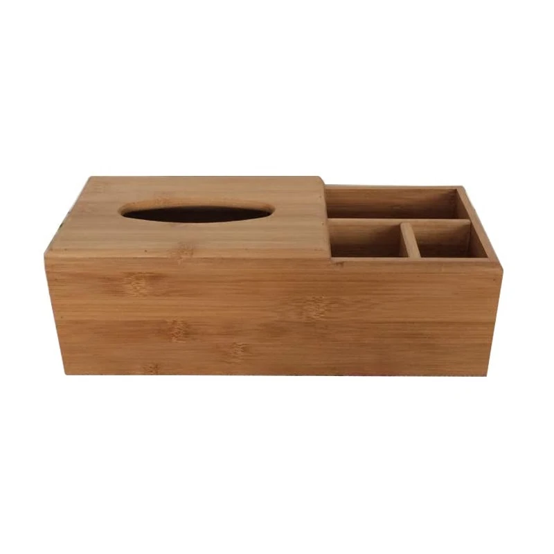 

Remote control storage box Living room Coffee table bamboo tabletop paper towel box European home creative multi-function tray