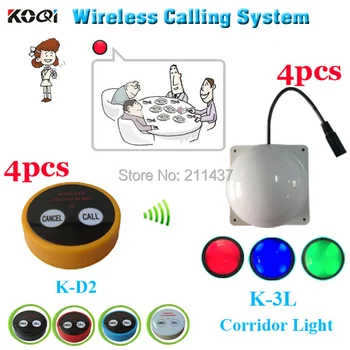 

Restaurant paging system K-D2 call for client in the private rooms and corridor light for waiter in the corridor
