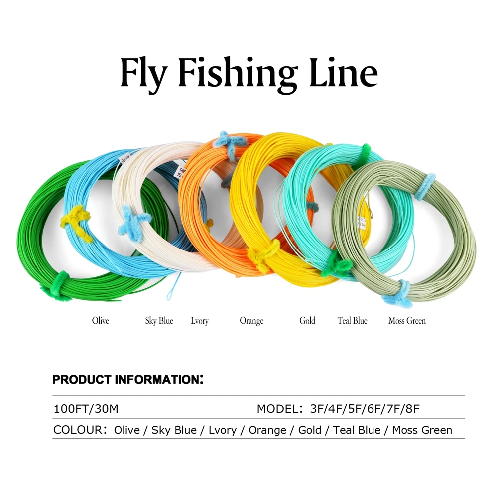 Goture Brand Fly Line 3/4/5/6/7/8F Weight Forward Floating Fly Fishing