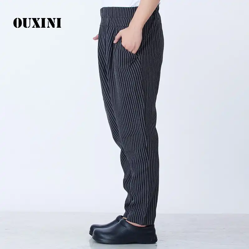 Fuoribordo coraggio Adattabilità pantalone a righe bianche e nere ascesa  Debolezza fusione