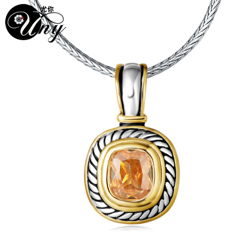 Uny Ожерелья для мужчин Подвески кабель Провода под старину Мода Цепочки и