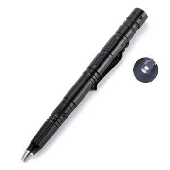 new LED Flashlight Tactical Pen elf Defense Tool for Survival Military Police Grade Tactical Torch Ballpoint Pen Survival Gear zanflare f10 tactical flashlight pen