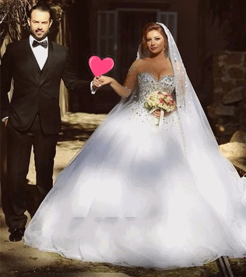 Clic Style White Bridal Veils Crystal Beaded Princess Long Clic Style White Bridal Veils Crystal Beaded Princess Long Wedding Veil Bride Accessories