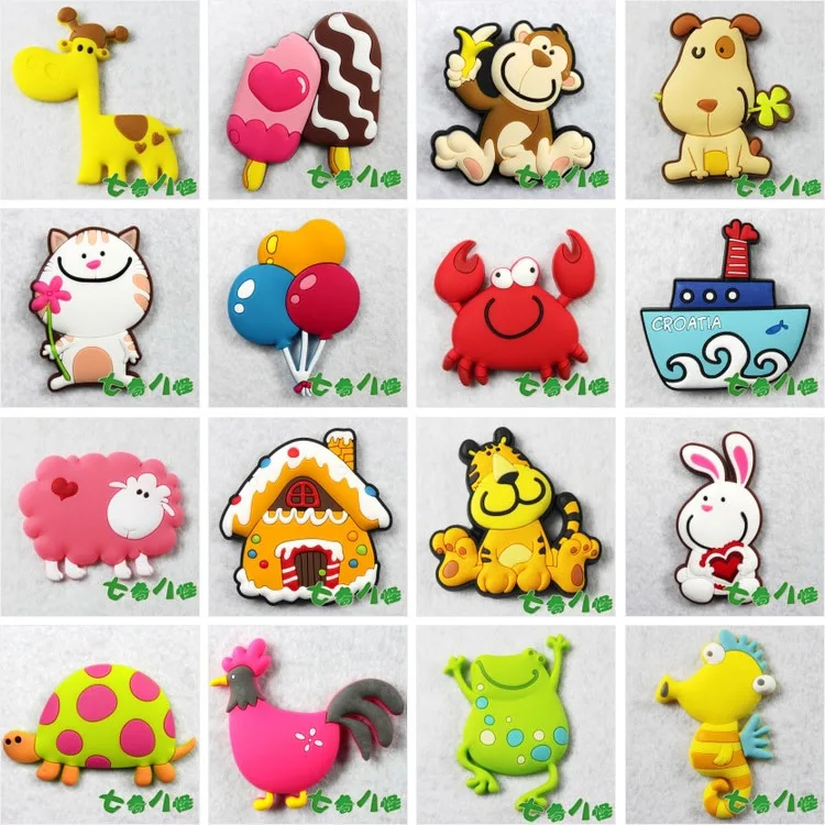 Free shipping 5 pcs/lot, Cartoon refrigerator stickers