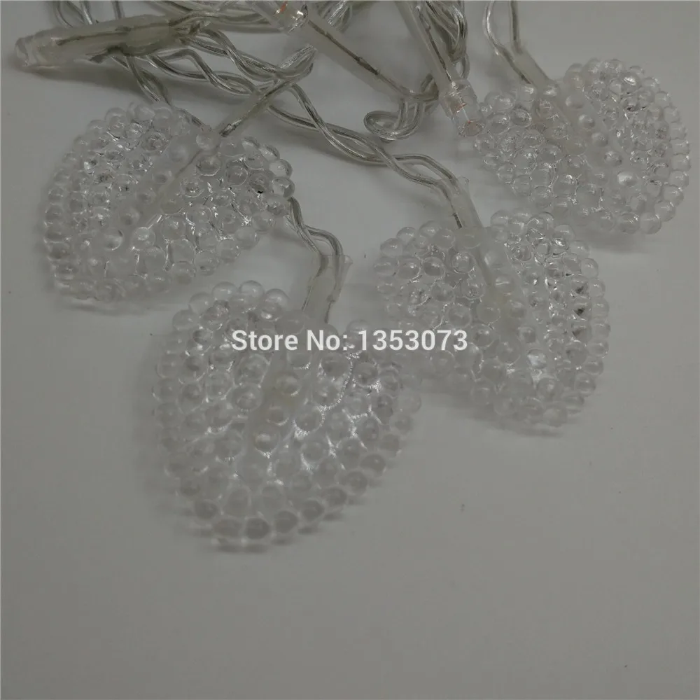 Heart Shape 128 Hearts Multicolor LED String Holiday Light Christmas Wedding Decoration Curtain lights 2