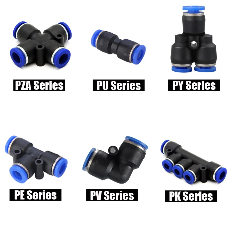 Details about   10pcs Pneumatic 6mm to Straight Puch in Connectors Air Line Quick Fittings 