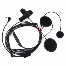 2,5 мм Jack 1 Pin полный закрывающийся мотоциклетный шлем гарнитура стандарт голосовой связи PTT для motorola портативное радио MD200 MB140R XTB44 MH230R