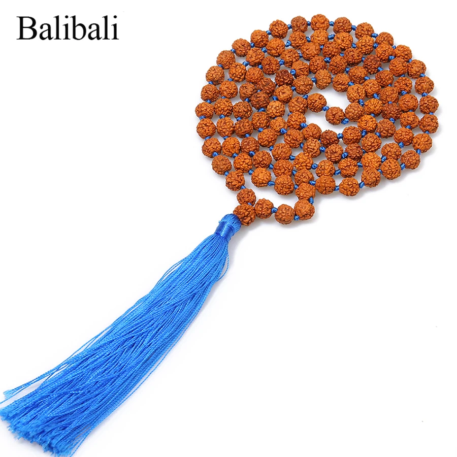 Классическое ожерелье Balibali Rudraksha колье с круглой подвеской яркое кисточкой Будда