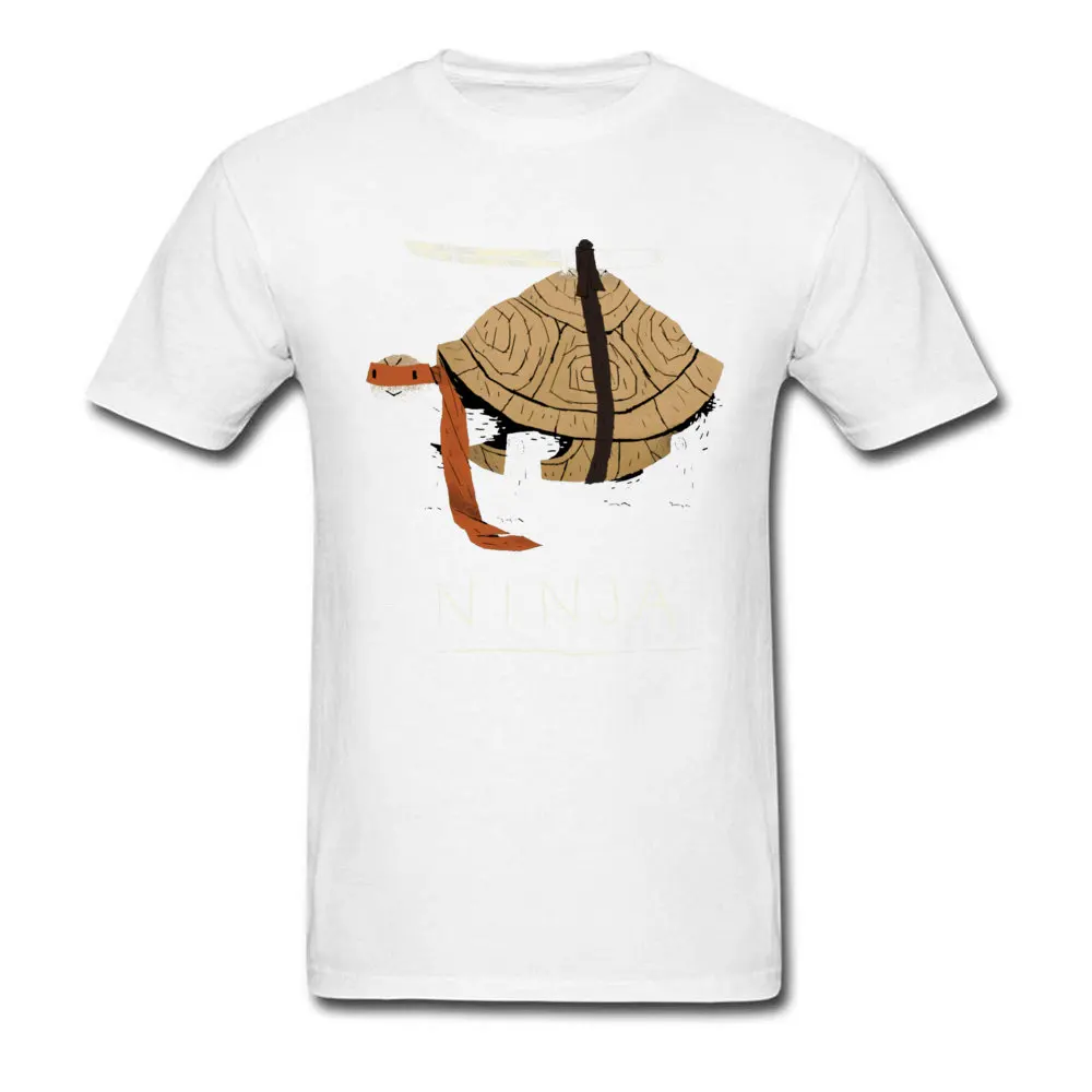 ninja 19888 Hip hop Short Sleeve Tops Shirts Mother Day Crew Neck 100% Cotton Man T-Shirt Hip hop T-Shirt Fashion ninja 19888 white