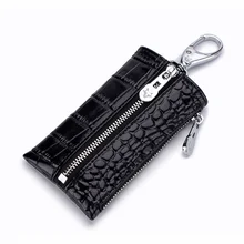 CICICUFF Брендовые мужские кожаные кошельки на молнии для ключей, стильный брелок для ключей с узором аллигатора, чехол для ключей для женщин