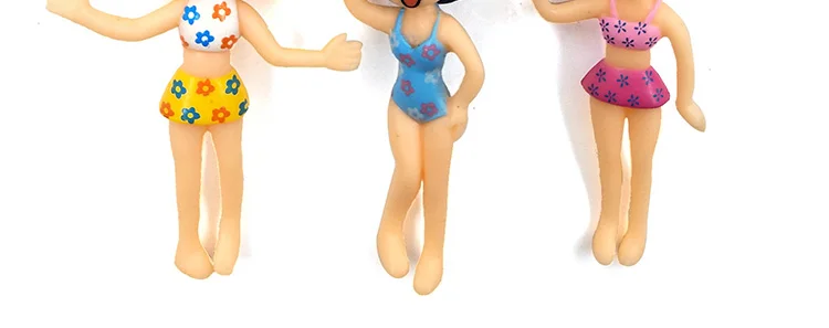 Красота танцующая девушка миниатюрная Статуэтка мультфильм плавательный балет персонаж аниме сад торт украшения фигурки экшн Модель Кукла
