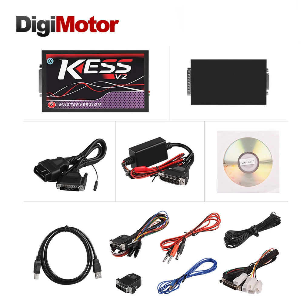 

RED PCB V2.47 KESS V2 V5.017 No Tokens ECU Chip OBD2 Tuning EU Master Online KESS V2 5.017 Manager Tuning Kit For Car Truck