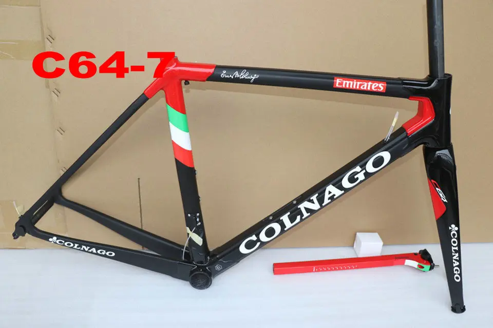 20 цветов Colnago C64 карбоновая крепежная рама, горные дороги велосипедная рама карбоновая велосипедная рама черного золота