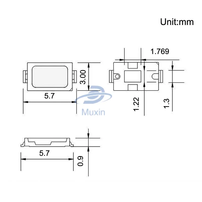 200 шт. SMD 5730 Диод Белый SMD 5730 0,5 Вт светодиодный 5630 6000 К 6500 к супер яркий чип SMD5630 5730SMD 150mA PCB SMT светодиод