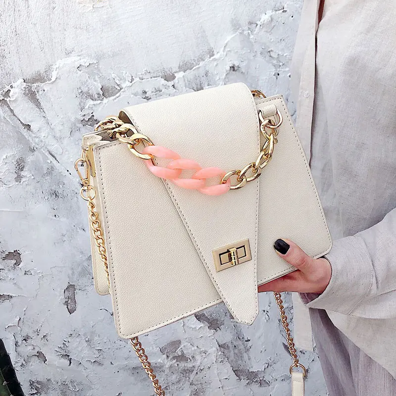 

Luxury brand handbag fashion new quality PU leather Women's Designer Handbag Chain Tote bag Lock Shoulder Messenger Bag X1-84