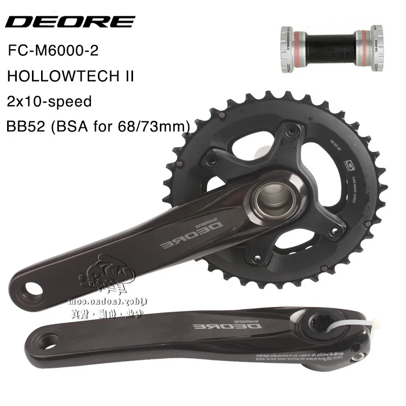 Shimano DEORE M6000 2x10 s Скорость система для велосипеда горный велосипед 38x28 Т 170 мм Hollowtech