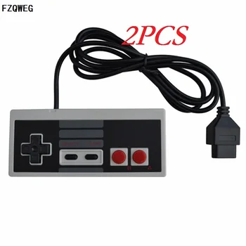 

FZQWEG 2 PCS Game Controller Joystick For US/EU version Nintendo NES NTSC System Console Classic Style 6ft 3rd party