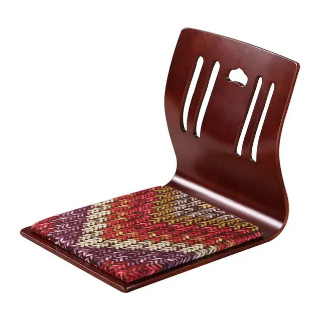 Cheap (4pcs/lot) Japanese Zaisu Chair Wholesale Brown Finish Velvet Cushion Asian Living Room Furniture Floor Tatami Legless Chair Cheap (4pcs/lot) Japanese Zaisu Chair Wholesale Brown Finish Velvet Cushion Asian Living Room Furniture Floor Tatami Legless Chair