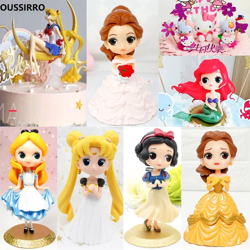 

OUSSIRRO Wedding Cake Decor Fairy Mermaid Ariel Toys Birthday party Gift Educational Toys for Children Minifigures