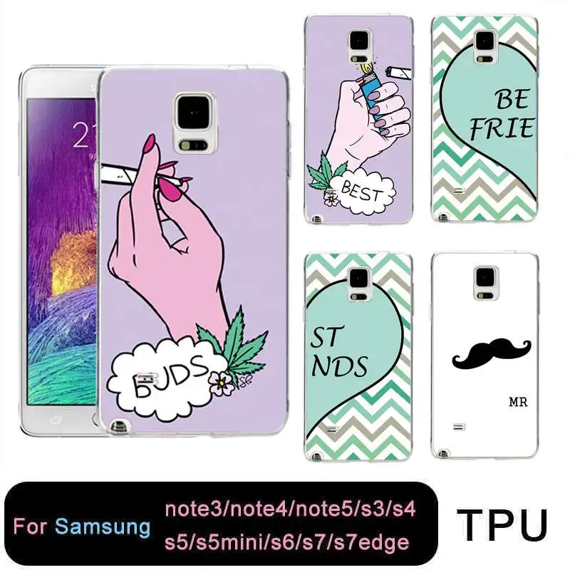 QMSWEI TPU Soft Phone Case For samsung S8 s6 s7 edge s4 s5 s3 C5 C9 note3 note4 note5 Couple Clear Lip Heart Cover Free shipping |