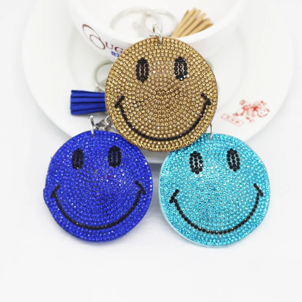 Cute Keychain Rhinestone Crystal Keyring Car Key Chain Women Key Holder