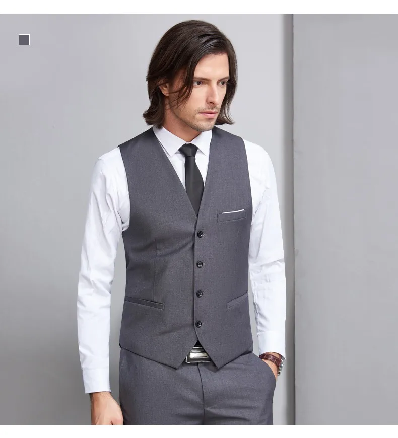 PEORCHID бордовый Для мужчин жилет серый/синий Best Man жилет Slim Fit Винтаж Для мужчин итальянский Повседневное свадебные жених жилет дешевые