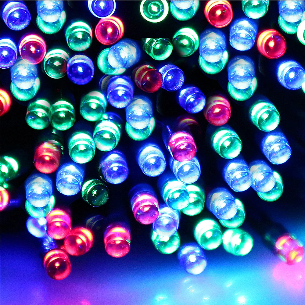 Гирлянда с питанием от солнечной батареи 50 м 500 светодиодный|led solar fairy lights|led light