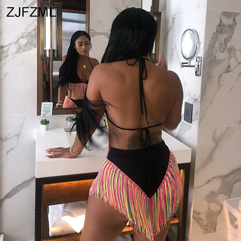 ZJFZML الملونة شرابات الصيف اثنين من قطعة مجموعة النساء الرسن V الرقبة عارية الذراعين المحاصيل الأعلى + الأرجواني عالية Wiast قصيرة مثير 2 قطعة وتت... ZJFZML الملونة شرابات الصيف اثنين من قطعة مجموعة النساء الرسن V الرقبة عارية الذراعين المحاصيل الأعلى + الأرجواني عالية Wiast قصيرة مثير 2 قطعة وتت...