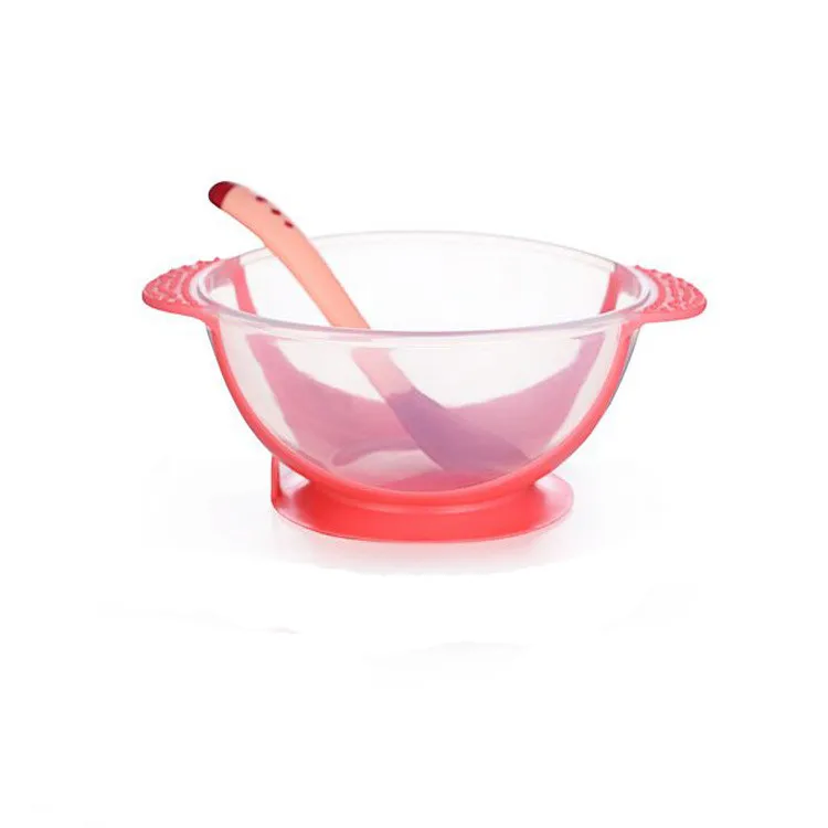 1Pc Antiskid Suction Cup Feeding Bowl for Baby Infant with Double Ear Shaped Handles Kids Children Training Spoon Bowl Set 1Pc Antiskid Suction Cup Feeding Bowl for Baby Infant with Double Ear Shaped Handles Kids Children Training Spoon Bowl Set