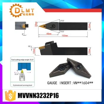 

MVVNN3232P16 72.5 Degrees External Turning Tool Holder For VNMG160404 VNMG160408 Used on CNC Lathe Machine