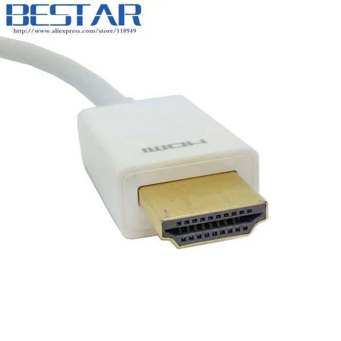 Белый выходной адаптер HDMI VGA с Micro USB и аудио видео для проектора монитора Zine