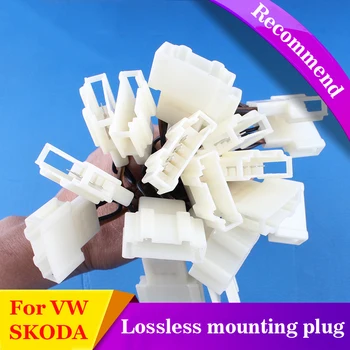 

Hot 2pcs Car Audio Lossless Installation Plug Auto Speaker non-destructive modification Docking Wiring Plug for Volkswagen Skoda