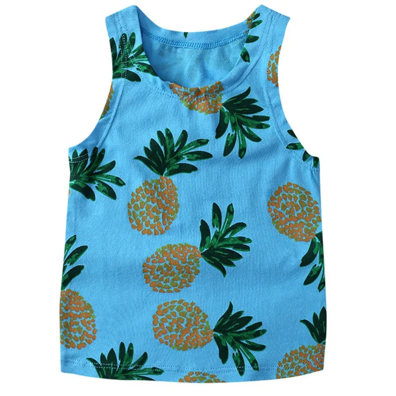 2018 New Fashion Toddler Baby Kids Newborn Baby Girl Boy Sleveeless Pineapple Print Vest Tops Outfits Clothes #30O30 #F (12)