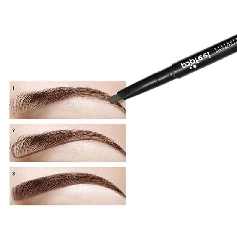 

Beauty Double-headed Automatic Eyebrow Pencil Eyebrow Powder Waterproof Anti-sweat Does Not Bloom Lasting Purple Tube Brush