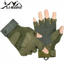 Спортивные военные тактические перчатки с половинными пальцами против царапин мужские армейские боевые охотничьи стрельбы Пешие перчатки без пальцев SJ-Maurie