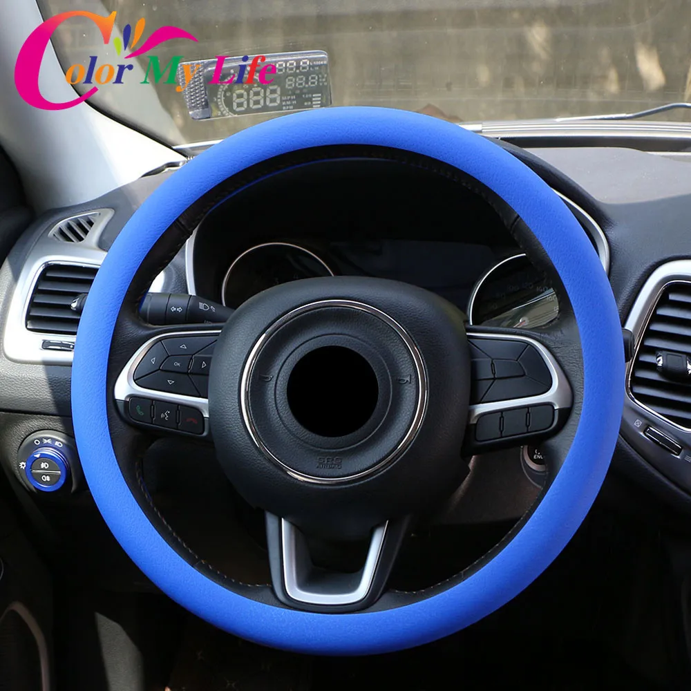

Color My Life Silicone Car Steering Wheel Cover for BMW 1 2 3 5 Series E46 E60 E90 F01 F30 F20 F10 F15 F13 M3 M5 M6 X1 X3 X5 X6
