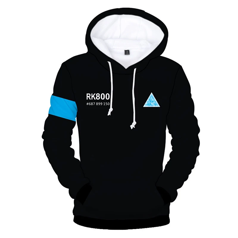 

New Game Detroit: Become Human Connor RK800 KARA 3D Hoodies Coat