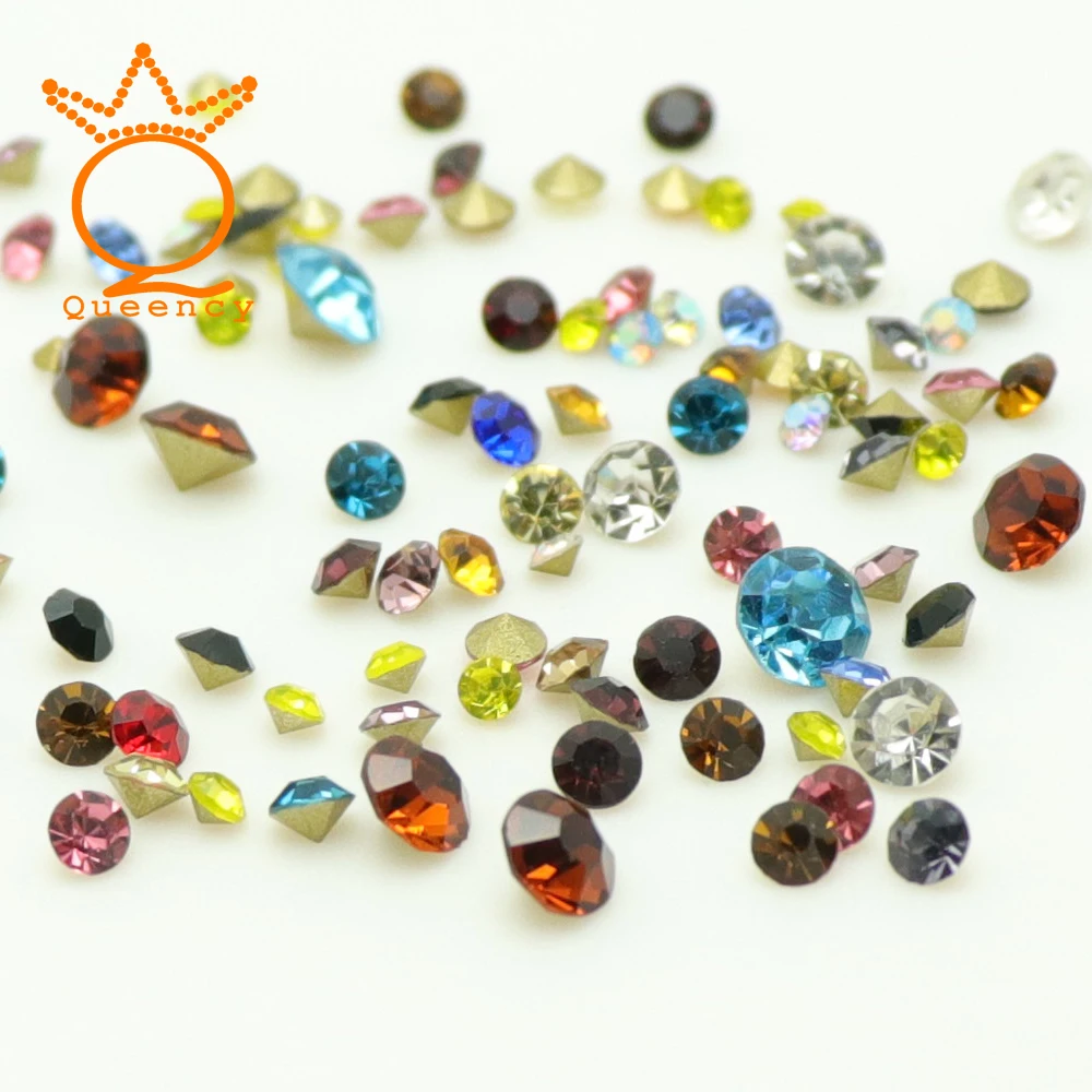 SS5.5 Small size multif colors pointback chaton crystal rhinestones nail art rhinestones sales promotion with 1440pcs per bags