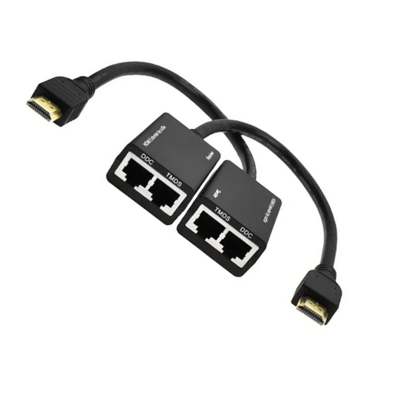 HDMI Over RJ45 CAT5e CAT6 UTP LAN Ethernet Extender Repeater 1080P 3D to 100ft#8