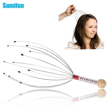 

Sumifun Claw Massager Body Massager Octopus Head Scalp Neck Equipment Stress Release Massage Tens Pain Relief Head Care C178