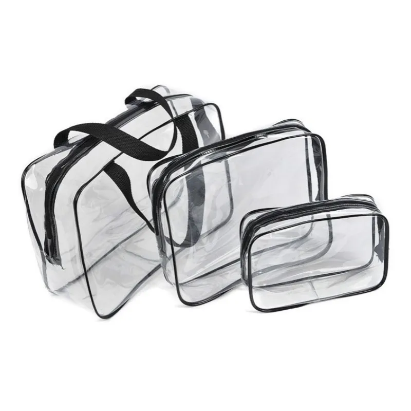 3pcs/lot Multi Functional Women Travel Sets Clear Transparent Toiletry